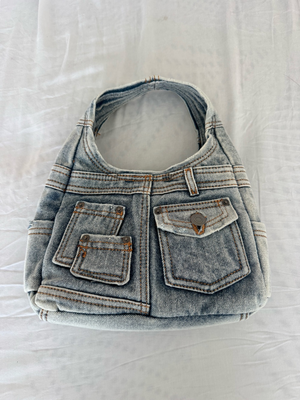 zara denim shoulder bag NWT